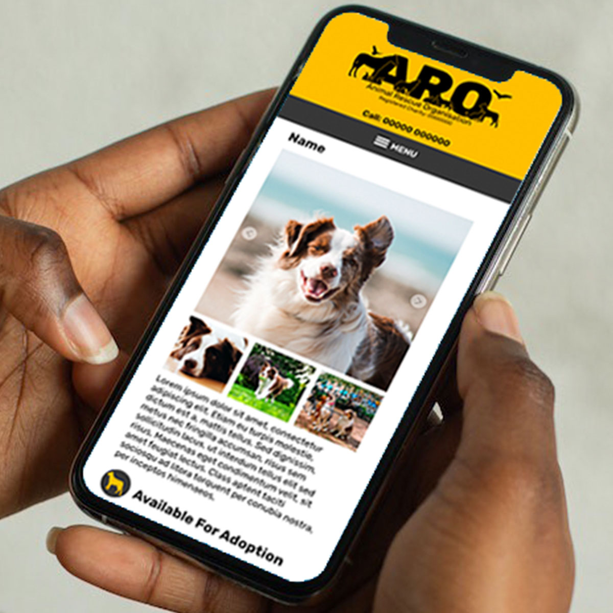 Website User Interface for Animal Rescue Organisation | Featured Image